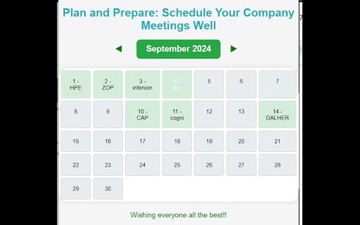 Company Scheduler screenshot 1