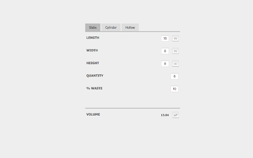 Concrete Calculations screenshot 1