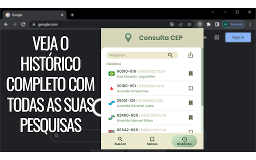 Consulta CEP screenshot 1