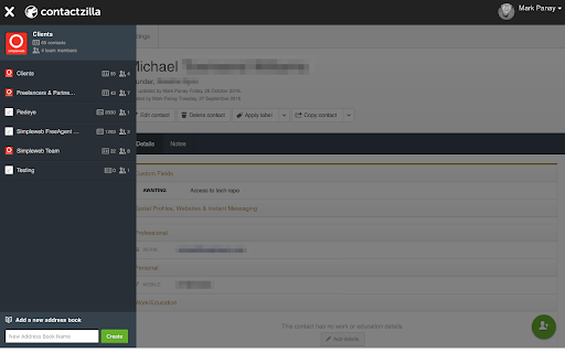 Contactzilla - Seamless contact management screenshot 1