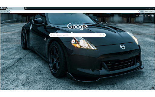 Contemporary racing car parked on road on cloudy day screenshot 1