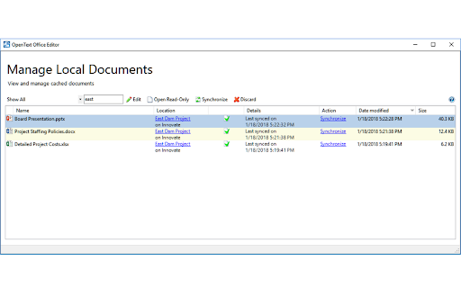 Content Server Browser Web Extension screenshot 1