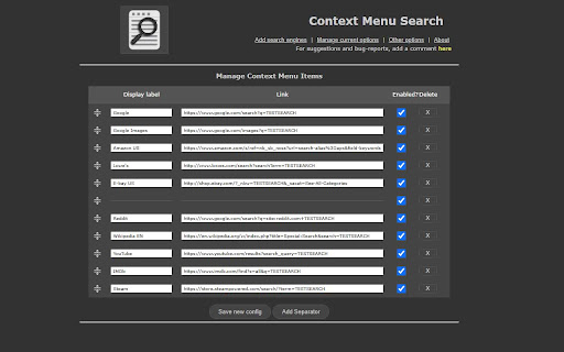 Context Menu Search screenshot 1
