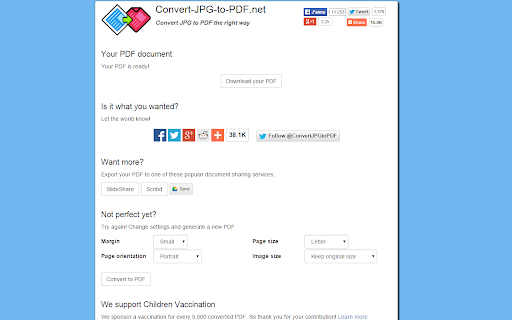Convert-JPG-to-PDF.net screenshot 1