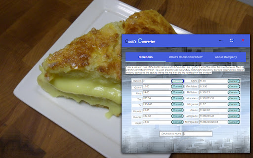 Cook's Converter screenshot 1