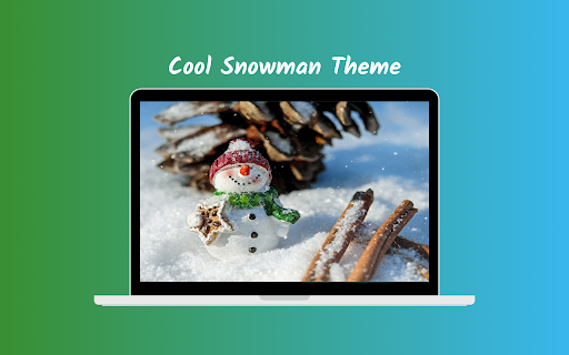 Cool Snowman Theme screenshot 1