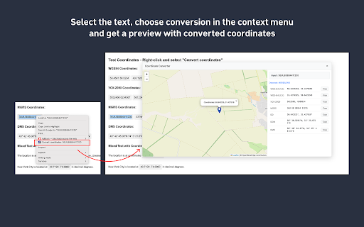 Coordinate Converter screenshot 1