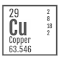 Copper (Element series) Cu logo