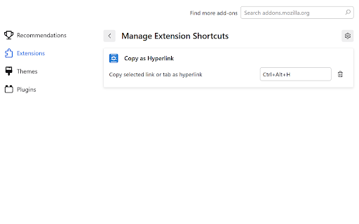 Copy as Hyperlink screenshot 1