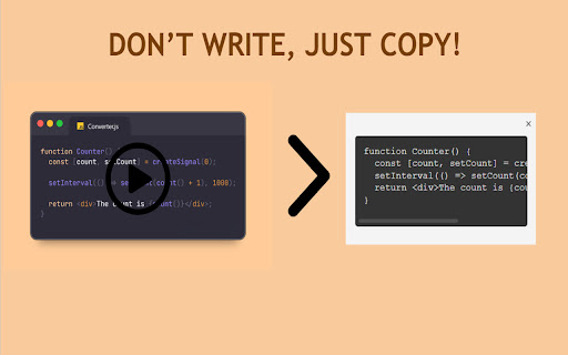 Copy Code inside Tutorial - CodeConverter screenshot 1