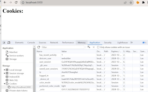 Copy cookies to localhost screenshot 1
