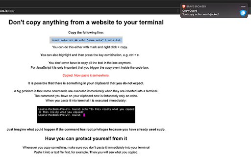 Copy Guard screenshot 1