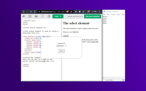 Copy Text from HTML Extension screenshot 1