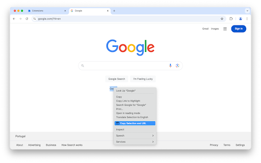 Copy Title and URL screenshot 1