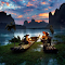 Cormorant Fishermen, Li River logo