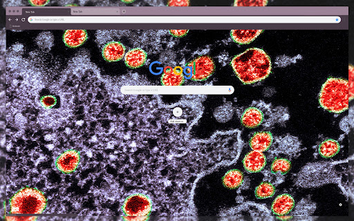 Corona virus. Covid-19. Microscope screenshot 1