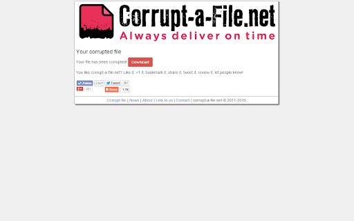 Corrupt-a-File.net screenshot 1