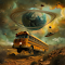 Cosmic School Bus Returns to the World Live Wallpaper logo