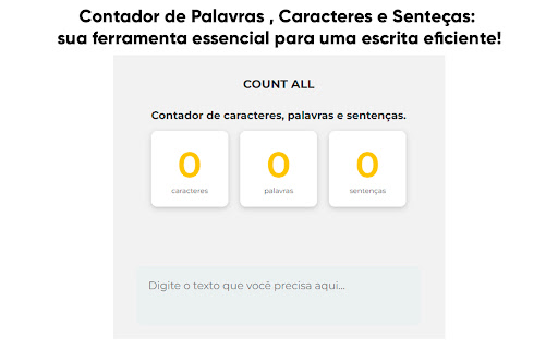 Count All - Caracteres|Palavras|Sentenças. screenshot 1