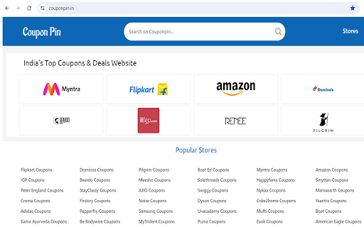 Coupon Finder for online stores by Coupon Pin screenshot 1