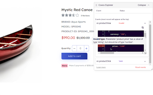 Coveo Explorer screenshot 1