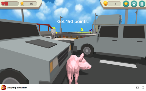 Crazy Pig Simulator Game - Explore the city as a unique pig! screenshot 1