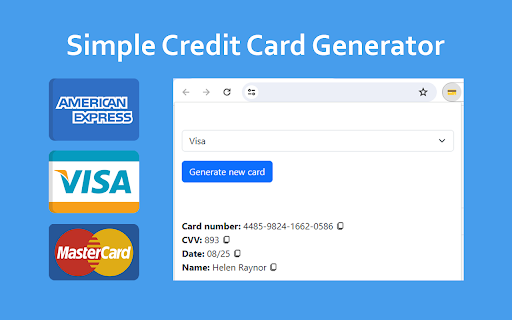 Credit Card Generator screenshot 1
