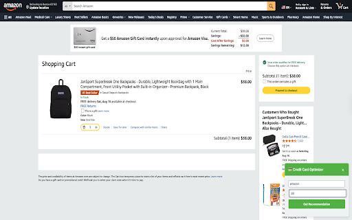 Credit Card Optimizer screenshot 1