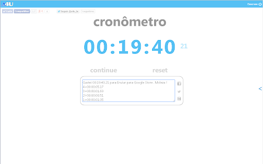 Cronometro / Stopwatch 4u screenshot 1