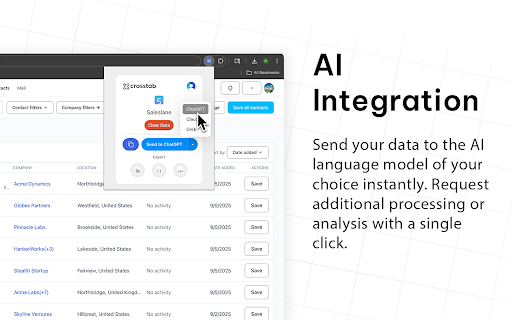 Crosstab screenshot 1