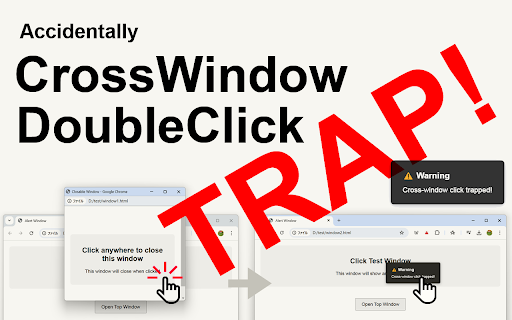 CrossWindow DoubleClick Trapper screenshot 1