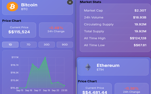 Crypto Price Viewer screenshot 1