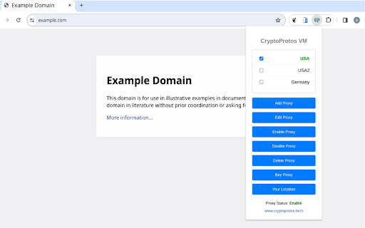 CryptoProtos Proxy manager screenshot 1