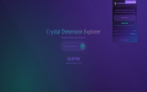 Crystal Dimension Explorer screenshot 1