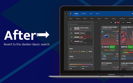 CSFloat Classic Search - Get Rid of the New Search screenshot 1