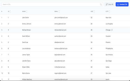CSV Viewer screenshot 1