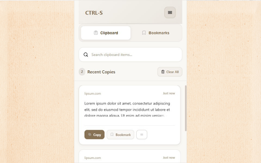 CTRL-S - Clipboard Manager screenshot 1