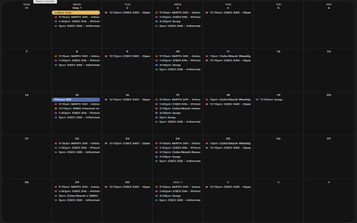 CUNY to Calendar screenshot 1
