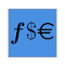 Currency exchange price rate logo