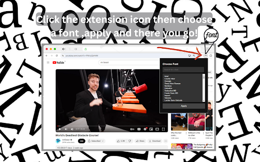 custem Font Changer screenshot 1