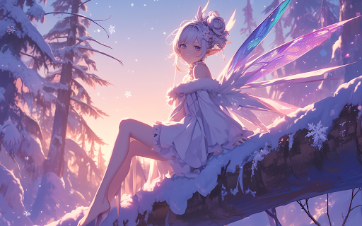 cute anime fairy girl screenshot 1