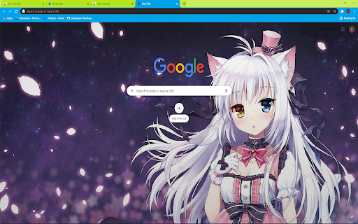 Cute Anime Girl HD Wallpapers Theme screenshot 1