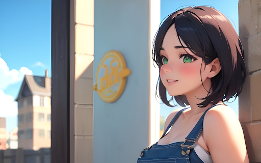 Cute Anime Girl Wallpaper screenshot 1