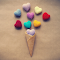 Cute ice cream logo