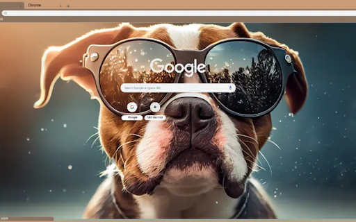 cute puppy wears sunglasses summer fun screenshot 1
