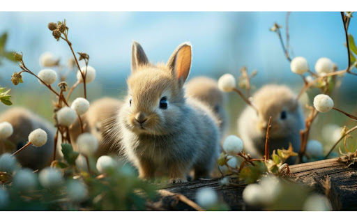 Cute-Rabbit-Wallpaper-2K screenshot 1