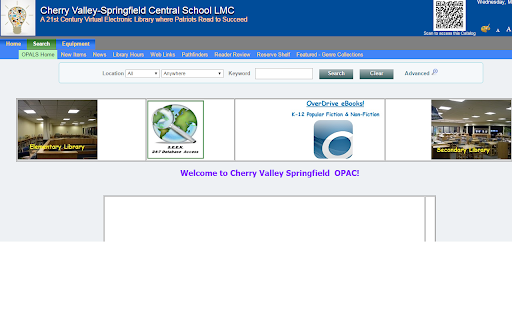 CVSCS - OPAC screenshot 1