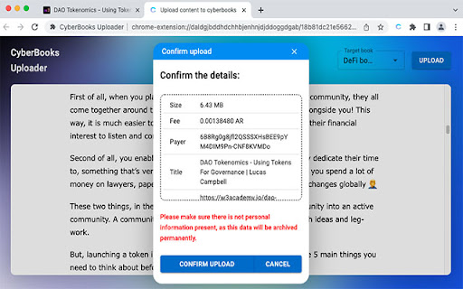 CyberBooks Uploader screenshot 1