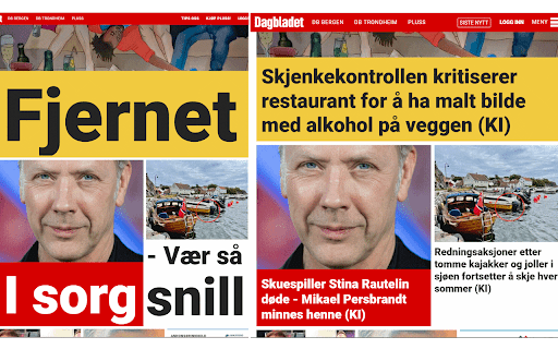 Dagbladet forsidefiks screenshot 1