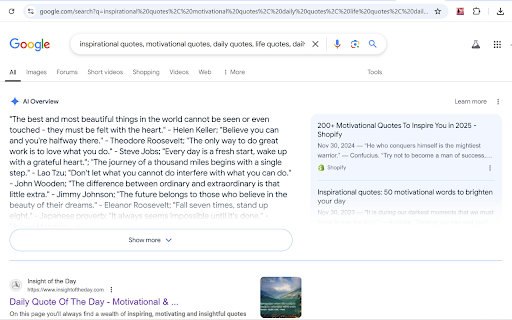 Daily Quotes Search screenshot 1